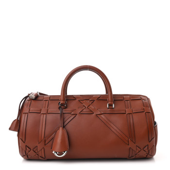 CHRISTIAN DIOR Calfskin Connect Duffle Brown
