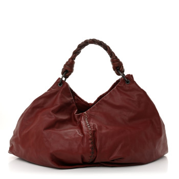 BOTTEGA VENETA Nappa Intrecciato Snakeskin Aquilone Fortune Cookie Hobo