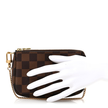 LOUIS VUITTON Damier Ebene Mini Pochette Accessories