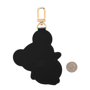 LOUIS VUITTON LV x TM Cowhide Monogram Superflat Panda Key Ring Bag Charm Multicolor