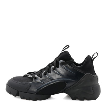 CHRISTIAN DIOR Neoprene Rubber Womens D-Connect Sneakers 38 Black