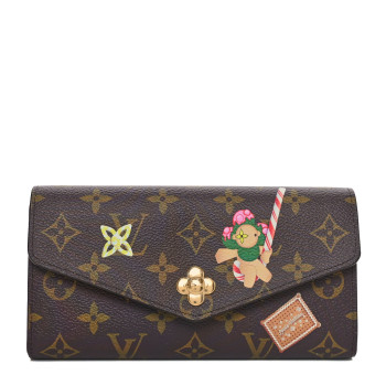 LOUIS VUITTON Monogram Candy Factory Sarah Wallet Candy Red