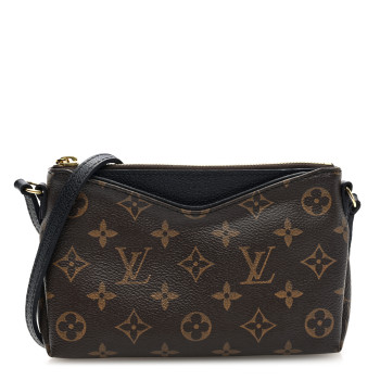 LOUIS VUITTON Monogram Pallas Crossbody Black