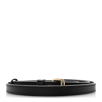 LOUIS VUITTON Calfskin 16mm Adjustable Shoulder Strap Black