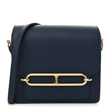 HERMES Swift Mini Sac Roulis Bleu Saphir