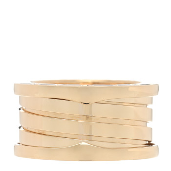 BULGARI 18K Yellow Gold B.Zero1 Four-Band Ring 53 6.5