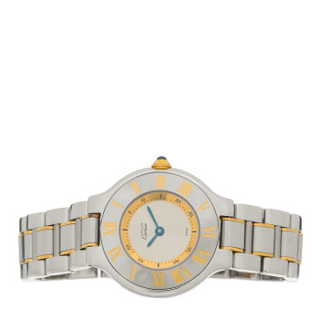 CARTIER Stainless Steel 18K Yellow Gold 28mm Must de 21 Quartz Watch