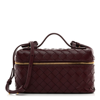 BOTTEGA VENETA Nappa Intrecciato Bang Bang Vanity Case Barolo