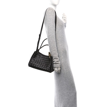 BOTTEGA VENETA Nappa Intrecciato Small Parachute Shoulder Bag Fondant