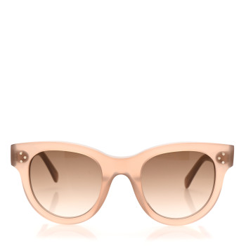 CELINE Acetate Studded Mineral Round Sunglasses CL4003IN Light Brown