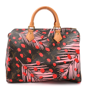 LOUIS VUITTON Monogram Jungle Dots Speedy 30 Sugar Pink Poppy