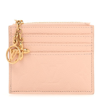 LOUIS VUITTON Empreinte LV Charms Card Holder Chamallow Pink