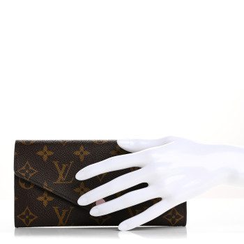 LOUIS VUITTON Monogram Josephine Wallet Rose Ballerine