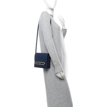 HERMES Swift Mini Sac Roulis Bleu Saphir