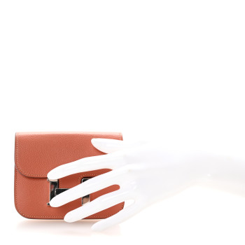 HERMES Evercolor Constance Slim Wallet Blush