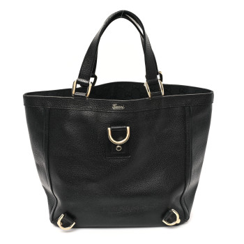 GUCCI Calfskin Abbey Tote Black