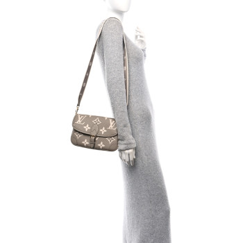 LOUIS VUITTON Empreinte Monogram Giant Diane Tourterelle Creme