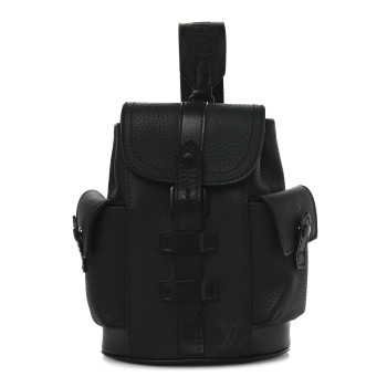 LOUIS VUITTON Taurillon Christopher XS Backpack Black