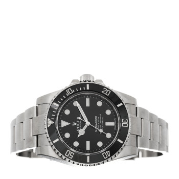 ROLEX Stainless Steel 40mm Oyster Perpetual Submariner Watch Black 114060