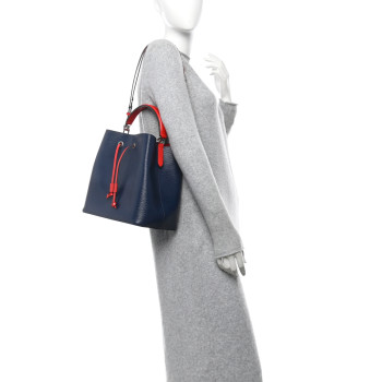 LOUIS VUITTON Epi Neonoe Indigo Coquelicot