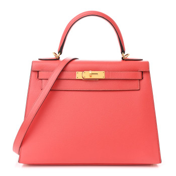 HERMES Epsom Kelly Sellier 28 Rose Jaipur