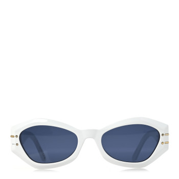 CHRISTIAN DIOR Acetate DiorSignature B1U Butterfly Sunglasses White