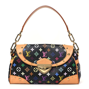 LOUIS VUITTON Monogram Multicolor Beverly MM Black