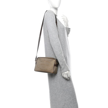 PRADA Jacquard Logo Camera Bag Corda Bruciato