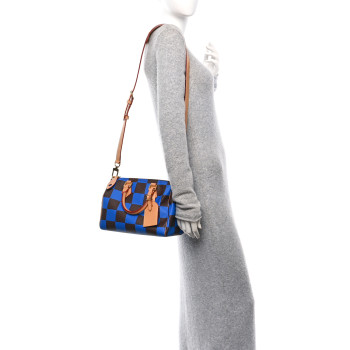 LOUIS VUITTON Damier Pop Speedy Bandouliere 25 Blue