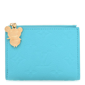 LOUIS VUITTON X TM Empreinte Monogram Lisa Wallet Kabira Blue