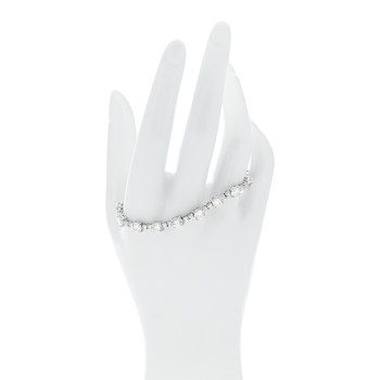 PARKER & WEST 18K White Gold Diamond 11.36ctw Tennis Bracelet M