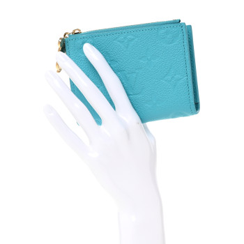 LOUIS VUITTON X TM Empreinte Monogram Lisa Wallet Kabira Blue