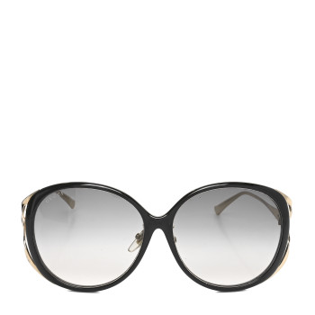 GUCCI Metal Oversized Round Frame GG0225S Sunglasses Gold