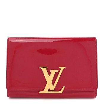 LOUIS VUITTON Patent Louise Clutch Rose Indien