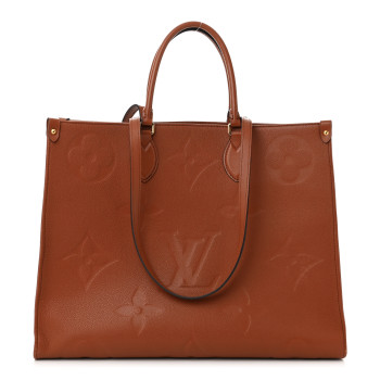 LOUIS VUITTON Empreinte Monogram Giant Onthego GM Cognac