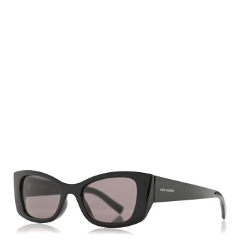 SAINT LAURENT Acetate Ultra Cat Eye Sunglasses SL 593 Black