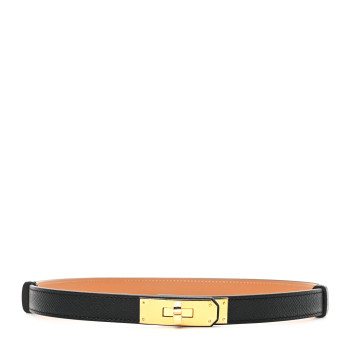 HERMES Epsom Kelly Belt Black