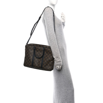 LOUIS VUITTON Monogram Macassar Porte-Documents Voyage PM