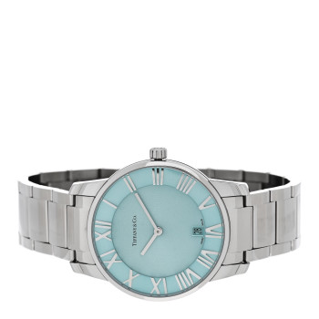 TIFFANY Stainless Steel 37mm Atlas 2-Hand Quartz Watch Tiffany Blue