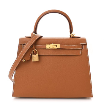 HERMES Epsom Kelly Sellier 25 Gold