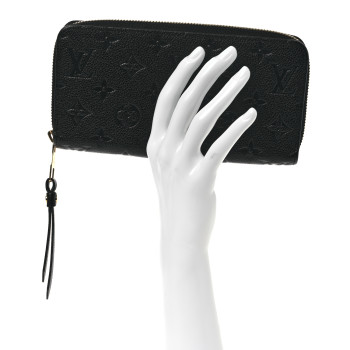 LOUIS VUITTON Empreinte Zippy Wallet Black