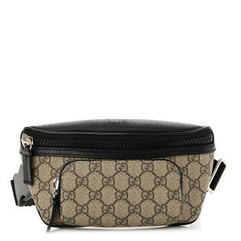 GUCCI GG Supreme Monogram Belt Bag Black