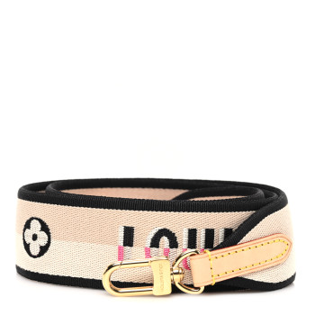 LOUIS VUITTON Jacquard Diane Shoulder Strap Black