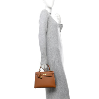 HERMES Epsom Kelly Sellier 25 Gold