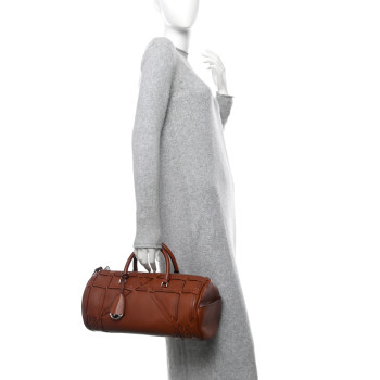 CHRISTIAN DIOR Calfskin Connect Duffle Brown