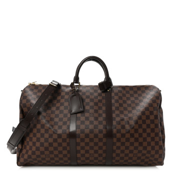 LOUIS VUITTON Damier Ebene Keepall Bandouliere 55