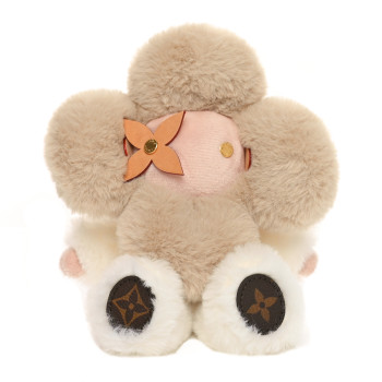 LOUIS VUITTON Faux Fur Monogram Mini Vivienne Doudou