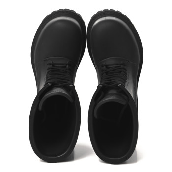 BALENCIAGA Rubber Mens Steroid Lace Up Boots 11 Black