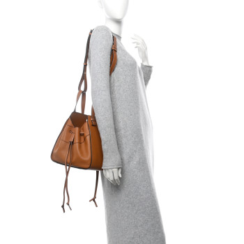 LOEWE Calfskin Small Hammock Shoulder Bag Tan