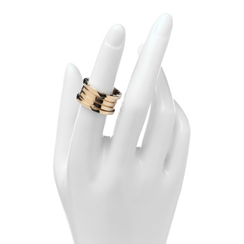 BULGARI 18K Yellow Gold B.Zero1 Four-Band Ring 53 6.5